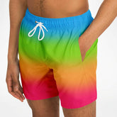 Panromantic Pride Ombre Swim Shorts Swim Trunks Men - AOP PRIDE MODE